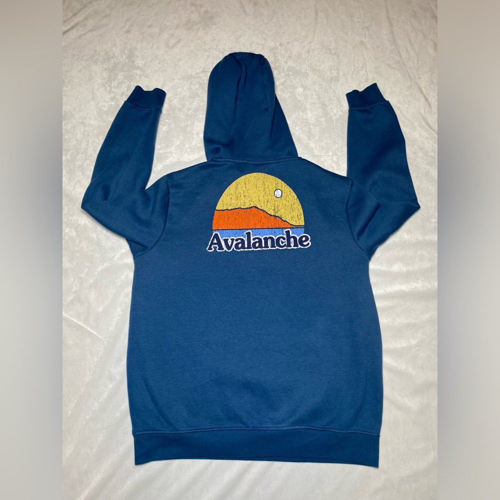 Avalanche Hoodie Pullover Sweatshirt Long Sleeve Pockets Fleece Men’s Size LARGE